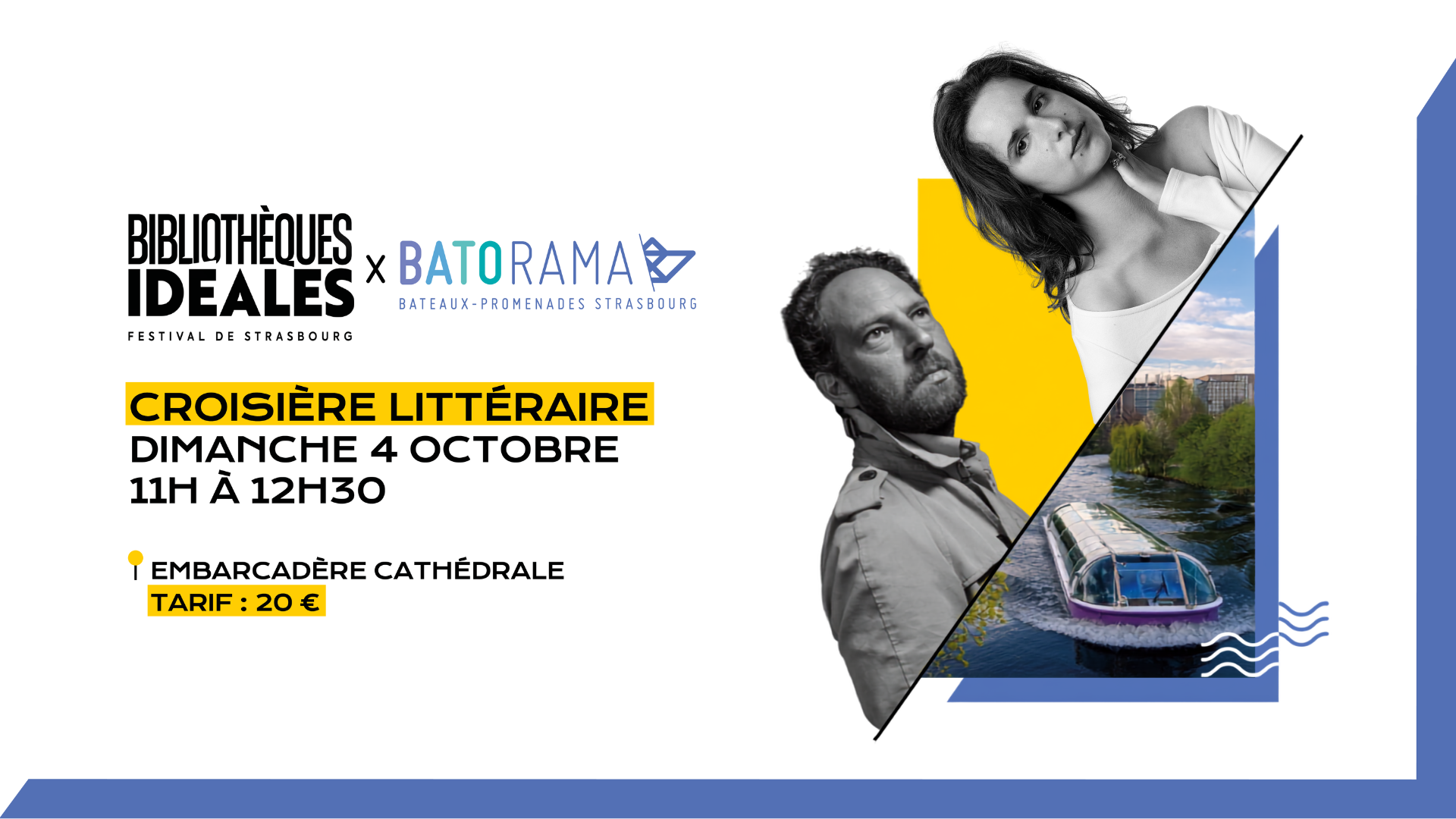 Croisière littéraire｜Esther Teillard & Olivier Guez nous mènent en bateau