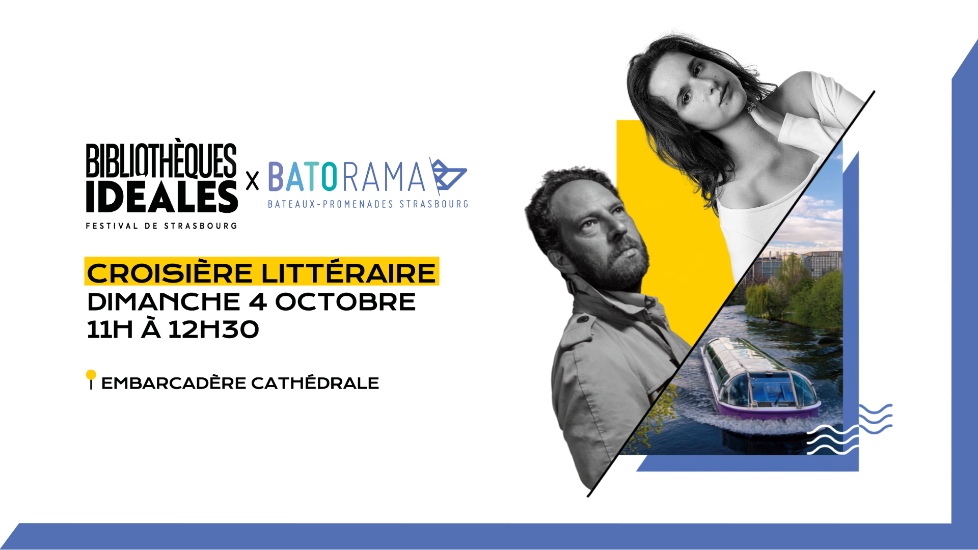 Croisière littéraire｜Esther Teillard & Olivier Guez nous mènent en bateau